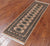 Beige 2' 0" X 6' 4" Runner Silky Bokhara Hand Knotted Wool Rug - Q24516