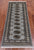 Grey 2' 1" X 5' 5" Runner Silky Bokhara Handmade Wool Rug - Q24519
