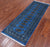 Blue 2' 1" X 6' 0" Silky Bokhara Handmade Wool Runner Rug - Q24533