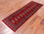 Red 2' 0" X 6' 1" Runner Silky Bokhara Hand Knotted Wool Rug - Q24545