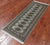 Grey 2' 0" X 5' 7" Runner Silky Bokhara Handmade Wool Rug - Q24546