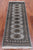 Grey 2' 0" X 5' 10" Runner Silky Bokhara Hand-Knotted Wool Rug - Q24549