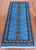 Blue 2' 1" X 5' 8" Silky Bokhara Hand-Knotted Wool Runner Rug - Q24550