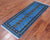 Blue 2' 1" X 5' 8" Silky Bokhara Hand-Knotted Wool Runner Rug - Q24550