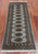Grey 2' 1" X 5' 9" Runner Silky Bokhara Hand-Knotted Wool Rug - Q24552