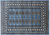 Blue 4' 2" X 6' 0" Silky Bokhara Hand Knotted Wool Rug - Q24553