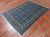 Blue 4' 2" X 6' 0" Silky Bokhara Hand Knotted Wool Rug - Q24553