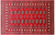 Red 4' 0" X 6' 2" Silky Bokhara Hand Knotted Wool Rug - Q24554