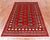 Red 4' 0" X 6' 2" Silky Bokhara Hand Knotted Wool Rug - Q24554