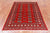 Red 4' 2" X 5' 10" Silky Bokhara Hand-Knotted Wool Rug - Q24557
