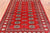 Red 4' 2" X 5' 10" Silky Bokhara Hand-Knotted Wool Rug - Q24557