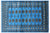 Blue 4' 1" X 6' 2" Silky Bokhara Hand Knotted Wool Rug - Q24558