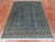 Blue 4' 0" X 5' 10" Silky Bokhara Handmade Wool - Q24561