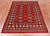 Red 4' 1" X 5' 7" Silky Bokhara Handmade Wool Rug - Q24569
