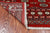 Red 4' 1" X 5' 7" Silky Bokhara Handmade Wool Rug - Q24569