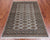 Grey 3' 11" X 5' 11" Silky Bokhara Handmade Wool Rug - Q24572