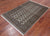 Grey 3' 11" X 5' 11" Silky Bokhara Handmade Wool Rug - Q24572
