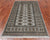 Grey 4' 1" X 6' 9" Silky Bokhara Hand-Knotted Wool Rug - Q24574
