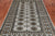 Grey 4' 1" X 6' 9" Silky Bokhara Hand-Knotted Wool Rug - Q24574