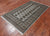 Grey 4' 1" X 6' 9" Silky Bokhara Hand-Knotted Wool Rug - Q24574