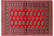 Red 4' 1" X 5' 11" Silky Bokhara Handmade Wool Rug - Q24576