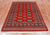 Red 4' 1" X 5' 11" Silky Bokhara Handmade Wool Rug - Q24576