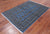 Blue 4' 1" X 6' 1" Silky Bokhara Hand Knotted Wool - Q24581