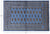 Blue 4' 1" X 6' 1" Silky Bokhara Hand Knotted Wool - Q24581