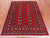 Red 4' 2" X 6' 2" Silky Bokhara Handmade Wool Rug - Q24582