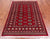 Red 4' 1" X 6' 0" Silky Bokhara Handmade Wool Rug - Q24584
