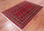 Red 4' 1" X 6' 0" Silky Bokhara Handmade Wool Rug - Q24584