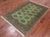Green 4' 0" X 6' 0" Silky Bokhara Handmade Wool Rug - Q24586