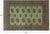 Green 4' 0" X 6' 0" Silky Bokhara Handmade Wool Rug - Q24586