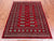 Red 4' 2" X 6' 0" Silky Bokhara Handmade Wool Rug - Q24587
