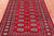 Red 4' 2" X 6' 0" Silky Bokhara Handmade Wool Rug - Q24587