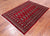 Red 4' 2" X 6' 0" Silky Bokhara Handmade Wool Rug - Q24587