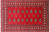 Red 4' 7" X 7' 3" Silky Bokhara Handmade Wool Rug - Q24589
