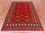 Red 4' 7" X 7' 3" Silky Bokhara Handmade Wool Rug - Q24589