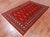 Red 4' 7" X 7' 3" Silky Bokhara Handmade Wool Rug - Q24589