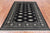 Black 4' 7" X 6' 10" Silky Bokhara Hand Knotted Wool Rug - Q24594