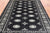 Black 4' 7" X 6' 10" Silky Bokhara Hand Knotted Wool Rug - Q24594