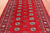 Red 4' 7" X 7' 0" Silky Bokhara Handmade Wool Rug - Q24595