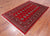 Red 4' 7" X 7' 0" Silky Bokhara Handmade Wool Rug - Q24595