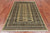 Green 4' 6" X 6' 11" Silky Bokhara Hand Knotted Wool Rug - Q24596