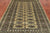 Green 4' 6" X 6' 11" Silky Bokhara Hand Knotted Wool Rug - Q24596