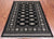 Black 4' 7" X 6' 5" Silky Bokhara Handmade Wool Rug - Q24598