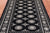 Black 4' 7" X 6' 5" Silky Bokhara Handmade Wool Rug - Q24598