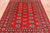 Red 4' 7" X 6' 6" Silky Bokhara Handmade Wool Rug - Q24601