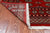 Red 4' 7" X 6' 6" Silky Bokhara Handmade Wool Rug - Q24601