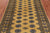 Gold 4' 7" X 7' 1" Silky Bokhara Hand-Knotted Wool Rug - Q24605